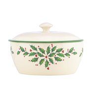 Lenox Holiday Gravy Boat with Stand,Ivory N152