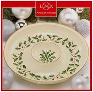 Lenox Holiday Gravy Boat with Stand,Ivory N158