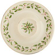 Lenox Holiday Gravy Boat with Stand,Ivory N160