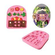 "Plants Wooden Window Liquid Silicone Mold Fondant Cake Decorating Mould" shopping N2