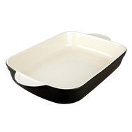 Denby Oven to Table Oblong Casserole/Lasagna, 3.1-Liter, Black