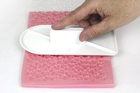 PME Mini Heart Design Impression Mat, Transparent N3