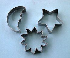 LAWMAN Space Sun Moon Star Fondant pastry baking Biscuit Cookie Cutter Set