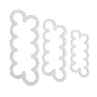 Newcomdigi Cake Rose Ever Cutter Cake Decorating Rose Ever Cutter Cake Rose Moulds 3 Different Size White ( 3... N2