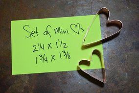Set of Mini Heart, Hearts Cookie Cutters N2