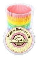 Simple Baker - 24 Pack - Premium Silicone Baking Cups / Cupcake Liners with Clear Storage Container - 6 Vibrant... N2