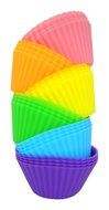 Simple Baker - 24 Pack - Premium Silicone Baking Cups / Cupcake Liners with Clear Storage Container - 6 Vibrant... N6