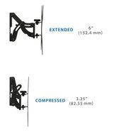 Mount-It! MI-601 Full-Motion Tilting, Swiveling, Articulating LCD TV Wall Mount Bracket with Extendable Swing... N5