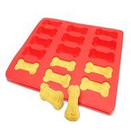 XY,15 Hole Mini Dog Bone 14 Hole Mini Dog FootprintsSilicone,Two sets together,Cookies Dessert Mold Tray Collapsible... N5