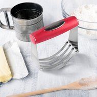 Borolux Pastry Cutter, Gourmet Stainless Steel Dough Blender with Soft, Non-Slip Handle N2