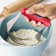 Borolux Pastry Cutter, Gourmet Stainless Steel Dough Blender with Soft, Non-Slip Handle N5