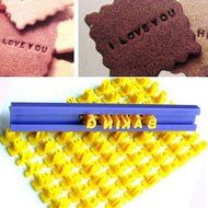 Alphabet Letter Number Cookie Press Stamp Embosser Cutter Fondant Mould Cake