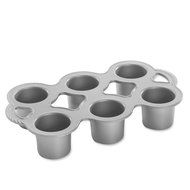 Nordic Ware Cast Aluminum Petite Popover Pan 1/4 Cup Each, 12 Cavity, Silver/Gray