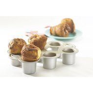 Nordic Ware Cast Aluminum Petite Popover Pan 1/4 Cup Each, 12 Cavity, Silver/Gray N2