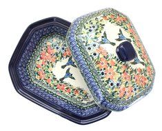 Polish Pottery Maria Medium Covered Baker N2