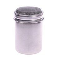 Stainless Chocolate Shaker Dredge Icing Sugar Powder Cocoa Flour Coffee Sifter N3