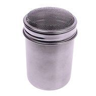 Stainless Chocolate Shaker Dredge Icing Sugar Powder Cocoa Flour Coffee Sifter N4