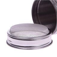 Stainless Chocolate Shaker Dredge Icing Sugar Powder Cocoa Flour Coffee Sifter N7