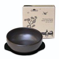 Crazy Korean Cooking Korean Stone Bowl - Family Pot Large, No Lid N11