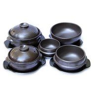 Crazy Korean Cooking Korean Stone Bowl - Family Pot Large, No Lid N12