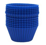 EcoCups Silicone Baking cups / Set of 12 Cupcake Liners (Bright Pink) N4