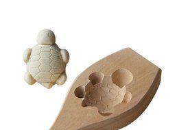 Dessert Baking Molds/Wooden Carving Baking Molds, Cute Tortoise(6.5*5*1.8cm)