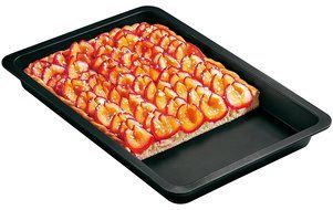 Zenker 6536 Cake Baking Tray, Black/Metallic, 16.54 x 11.42 x 1.57&quot; N2