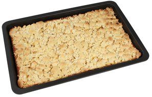 Zenker 6536 Cake Baking Tray, Black/Metallic, 16.54 x 11.42 x 1.57&quot; N3