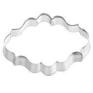 Fashionclubs 3pcs Stainless Steel Plaque Frame Biscuit Cookie Fondant Cutter Mold N5