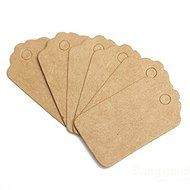 Saver 100pcs Sand Scallop Kraft Paper Label Party Wedding Gift Name Cards Hand Draw Name Card N3