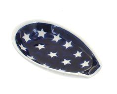 Polish Pottery Stars Small Spoon Rest