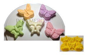 Silicone BUTTERFLIES Mold Pan for Cake Baking, Desserts, Muffins, Jello, Cupcakes and Crafts. By Polymerose T.M...