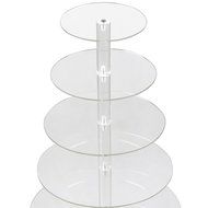 World Pride Round Cupcake / Dessert Tower Clear Acrylic Cake Stand (7-Tier) N4