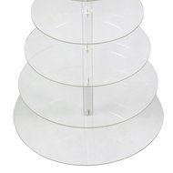 World Pride Round Cupcake / Dessert Tower Clear Acrylic Cake Stand (7-Tier) N5