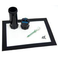 Cookies Extendo Jar With Silicone Top + Genetik Supply Mat + Glass Wand (Green Wand)