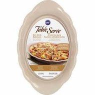 Wilton 3-Quart Oval Table Serve Non-Stick Bakeware, Brown