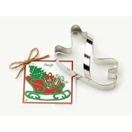 Sleigh Cookie and Fondant Cutter - Ann Clark - 5.1 Inches - US Tin Plated Steel