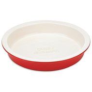 KSNY All in Good Taste Words B/W Pie Dish, White