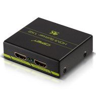 CSRET Ultra HD 4K x 2K HDMI Splitter Amplifier 1x2 1 in 2 Out Ver 1.4 Signal Distributor with 1080P 3D Compatibility... N2