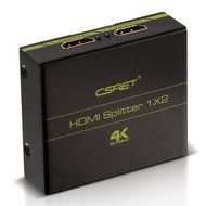 CSRET Ultra HD 4K x 2K HDMI Splitter Amplifier 1x2 1 in 2 Out Ver 1.4 Signal Distributor with 1080P 3D Compatibility... N3