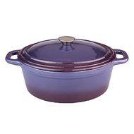 Neo 8-quart Purple Cast Iron Oval Covered Casserole Dish