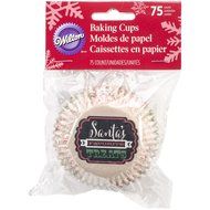 Wilton 415-2608 75 Count Christmas Holiday Sweet Swap Standard Baking Cups
