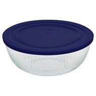 Pyrex Sculptured Bowl w/ Lid 4.75qt