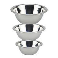 3 Pc. Stainless-steel Mini Mixing Bowls N2