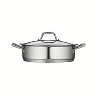 Tramontina Prima 5 Quart 18/10 Stainless Steel Tri-Ply Base Covered Casserole N2