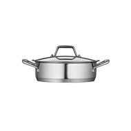 Tramontina Prima 5 Quart 18/10 Stainless Steel Tri-Ply Base Covered Casserole N8