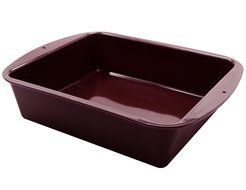 Marathon Housewares KW200015AU Premium Silicone Deep Dish Casserole Pan, Aubergine