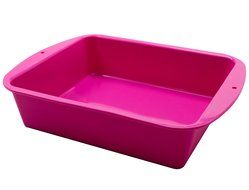 Marathon Housewares KW200015AU Premium Silicone Deep Dish Casserole Pan, Aubergine N13
