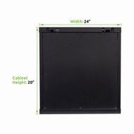 Navepoint 9U Deluxe IT Wallmount Cabinet Enclosure 19-Inch Server Network Rack With Locking Glass Door 16-Inches... N3