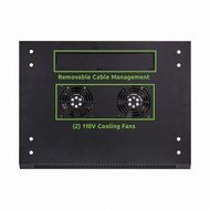 Navepoint 9U Deluxe IT Wallmount Cabinet Enclosure 19-Inch Server Network Rack With Locking Glass Door 16-Inches... N5